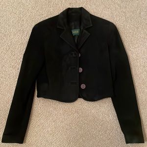Danier Leather vintage women’s black suede jacket size XS